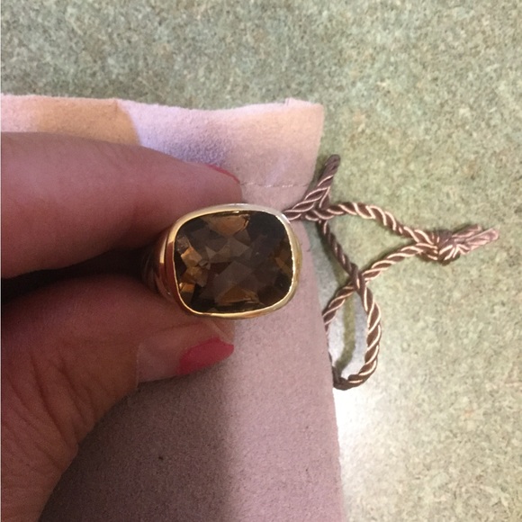 Authentic David Yurman Smokey quartz large noblesse ring - Picture 2 of 4